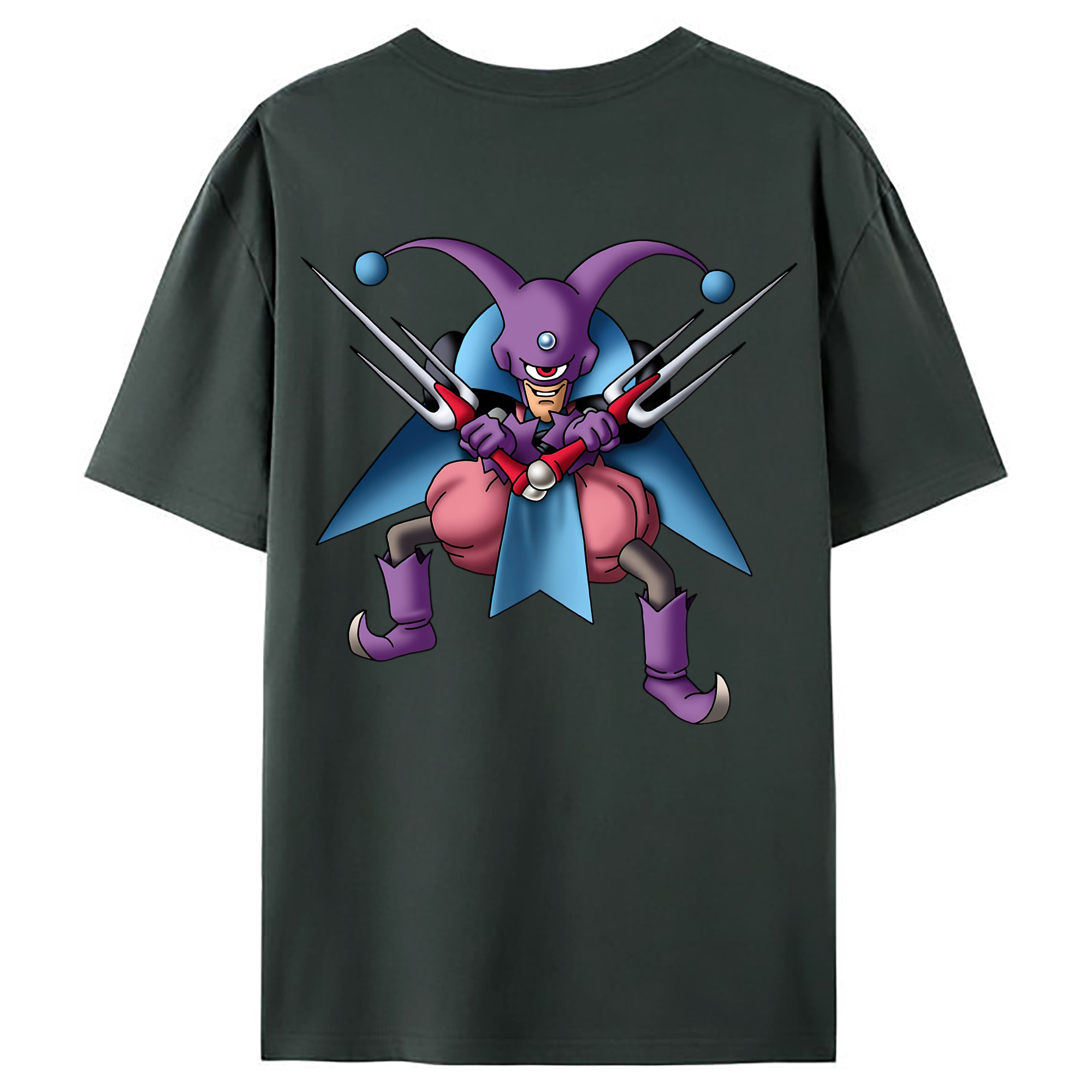 （画像用） ドラゴンクエスト Doragon Kuesuto Dragon Quest 綿100％ メンズ半袖Tシャツ（バックプリント） 通気性